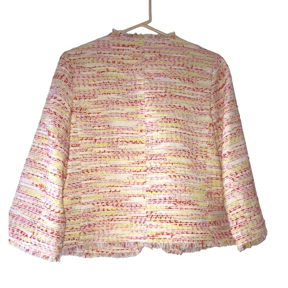 Kate spade New York Tweed Open Front Blazer Jacket, Size 10 - Picture 14 of 15